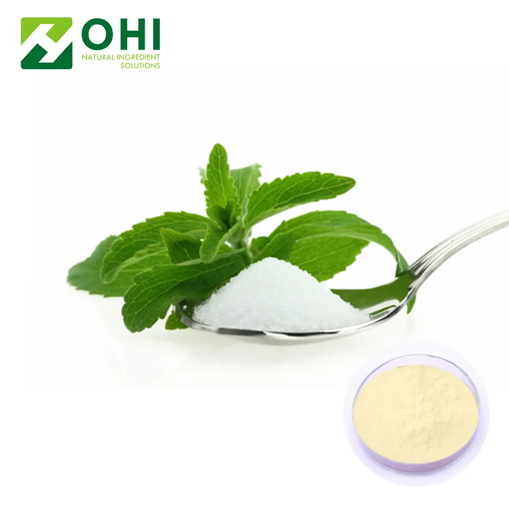 Nhà Sản xuất nhà cung cấp khỏe mạnh tự nhiên Stevia lá chiết xuất Stevia rebaudiana bertoni.99 % rebaudioside một 98% steviol glycosides