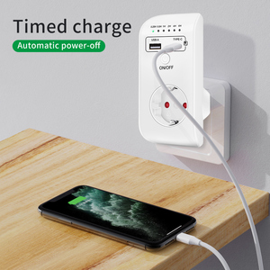 Neuzugang intelligenter Timer Steckdose Digitaler Timer-Schalter EU Stecker Zeitpunktregler Timer mit USB-Ladegerät - Product Image 2