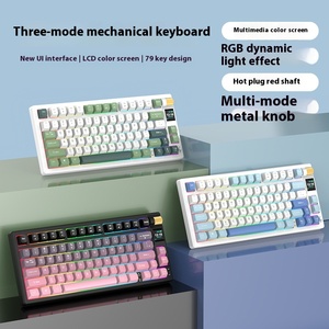 Индивидуальная трехрежимная RGB светящаяся игровая клавиатура Проводная электронная Спортивная Российская совместная модель для офисного оборудования портативных компьютеров - Product Image 3