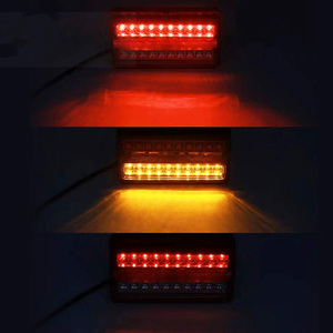 LED kamyon römork RV dur dönüş sinyali kuyruk fren lambası DRL 12V 24V Amber kırmızı - Product Image 4