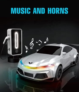1:16 Remote <strong>Control</strong> New Energy <strong>RC</strong> Sport <strong>Car</strong> 2.4GHz High Speed Electric Auto Drive <strong>With</strong> LED Lights Music and Charging Station - Product Image 5