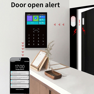 DAYTECH TUYA APP Control Sistema de alarma contra intrusos Pantalla táctil GSM Sistema de alarma antirrobo 433MHz Seguridad interior del hogar SMS WiFi - Product Image 4