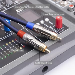 Dual XLR to RCA สาย, 2 XLR หญิง 2 RCA ชายสายสัญญาณเสียงไฮไฟ, 4N OFC สายสําหรับเครื่องขยายเสียงไมโครโฟน 3.3 ฟุต (1M) ne - Product Image 5