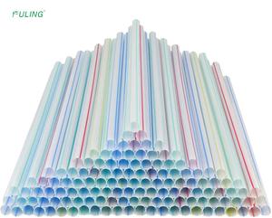 涪陵公羊专业一次性塑料吸管饮用条纹多色吸管双酚a免费花式吸管 - Product Image 3