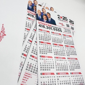 Ucuz çevre dostu posta çin reklam promosyon 2025 2026 DL takvim mıknatıs ile zarf - Product Image 5
