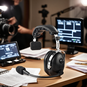 Retevis EHK005 Single Ear Headset With Microphone Custom Logo Noise Cancelling <strong>Intercom</strong> Accessory - Product Image 2