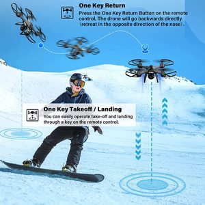 Radyo kontrol WiFi FPV büyük Drone ile HD kamera, ses kontrolü, hareket kontrolü RC dört pervaneli helikopter çocuklar için irtifa tutun - Product Image 4