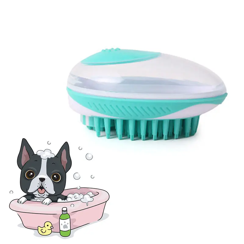 Wholesale cleaning silicone shampoo massage shower wash bath grooming dog cat pet brush