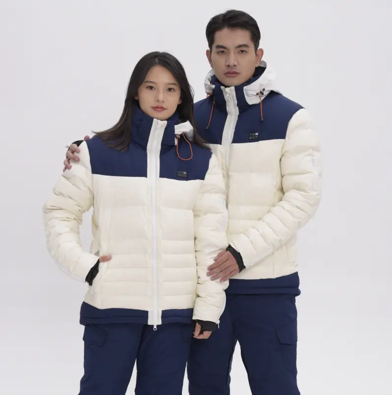 Jaket Hangat untuk Musim Dingin, Jaket Penghangat Pakaian Ski Ukuran Plus 12V untuk Pria