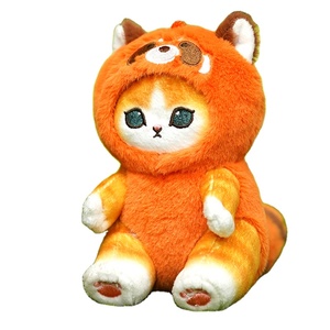 2025年高品質サンディサメ猫キーリング変装アライグマリスパンダぬいぐるみ人形ペンダントストレス解消機能