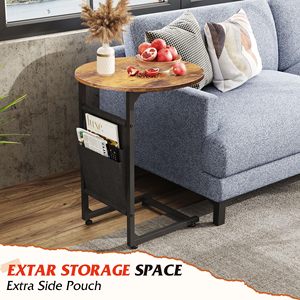 Easy Assembly Metal Frame Wood Desktop <strong>Rectangular</strong> Living Room <strong>Table</strong> Set 2 in 1 Design <strong>Nesting</strong> Coffee <strong>Table</strong> for Living Room - Product Image 6