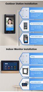 Control DE ACCESO biométrico Sistema de intercomunicación de teléfono de puerta montado en la pared Sistema de intercomunicación de habitación a habitación - Product Image 5