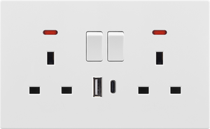 高品质英国和通用标准插座250V 13A带开关的电气插座 - Product Image 3