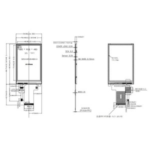 3,5 Zoll LCD-Touchscreen 320 × 480 Pixel TFT-Display SPI MCU Schnittstelle - Product Image 4