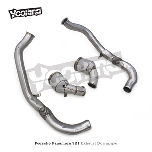 ปรับแต่งท่อไอเสียหัว Catted Downpipe สําหรับปอร์เช่ Panamera 971 2.9/3.0 2017 + ท่อไอเสียท่อไอเสียระบบพร้อมตัวเร่งปฏิกิริยา - Product Image 5