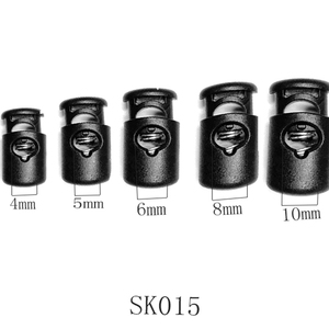 Nhựa Đen Dây Khóa Mùa Xuân Clasp Dừng Lỗ Duy Nhất Dây Rút Stopper Toggles Cho Paracord May Dây Giày Rope Bộ Phận - Product Image 3