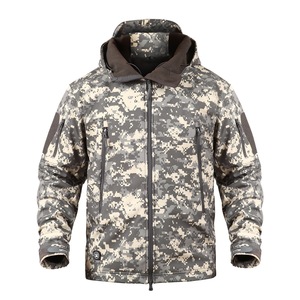 Felpa invernale con cappuccio uniforme da caccia all'aperto giacca da uomo in pelle di squalo morbida con giacca tattica calda fodera per giacca - Product Image 3