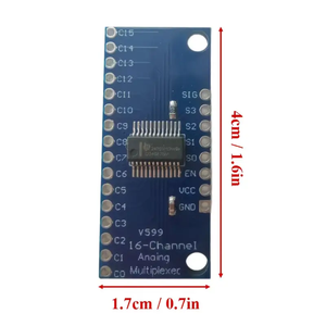 CD74HC4067高速CMOS 16チャネルアナログマルチプレクサADCモジュール開発ボード学習とプロトタイピングに適しています - Product Image 2