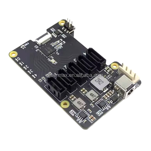 Raspberry Pi 5 PCIe SATA disco rigido X1009 scheda di espansione 12V DC supporta 5 dispositivi cappello + kit di sviluppo di archiviazione dati in STANDBY - Product Image 3