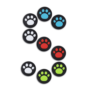 Başparmak sopa cilt denetleyicisi Gamepad kılıf 3D sevimli kedi Paw silikon için başparmak kavrama PS5 PS4 PS3 Xbox 360 bir denetleyici - Product Image 3