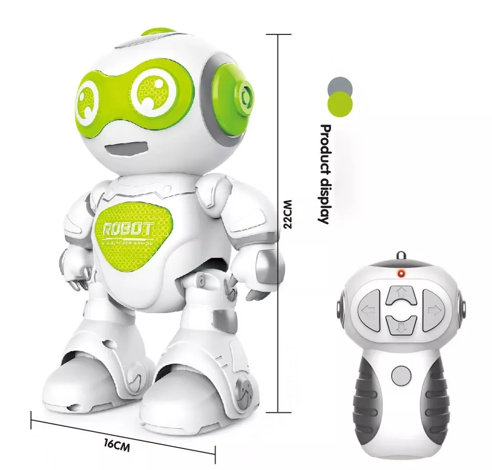 EW-robot de control remoto mecánico inteligente para niños, juguete eléctrico de educación temprana con inducción infrarroja para cantar y bailar