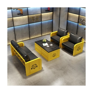 Factory Directly Supplies Dining <strong>Tables</strong> and Chairs American Industrial Restaurant Metal Iron Chair Booth and <strong>Table</strong> <strong>Set</strong> - Product Image 1