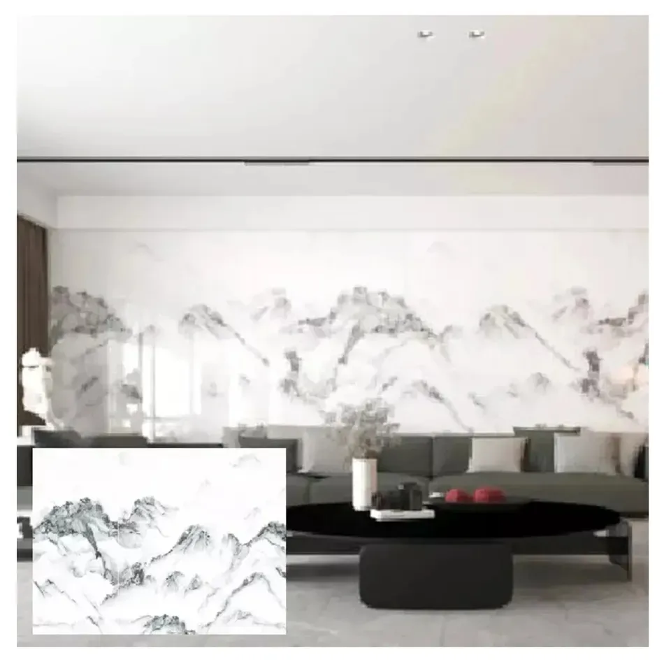 China Designer Tuin Badkamer Marmer Vervanging Porseleinen Platen Tegels Calacatta 1600 Gepolijste Gesinterde Steen