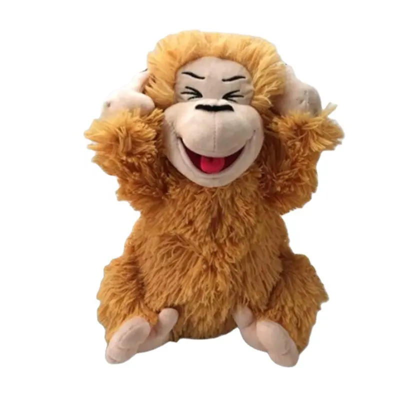 Brinquedo de pelúcia engraçado, novo estilo da moda, de pelúcia, animal de brinquedo, feliz sorriso, macaco