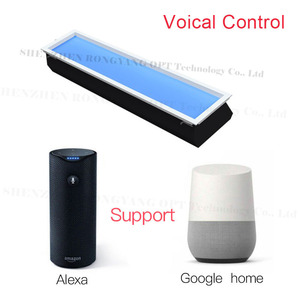 Casa inteligente dormitorio tragaluz artificial LED techo virtual Tuya Alexa sistema incrustado cuadrado azul cielo Luz - Product Image 2