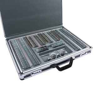 <span class=keywords><strong>Test</strong></span> ekipmanları için alüminyum kutu ile 266 adet Metal halka deneme Lens seti
