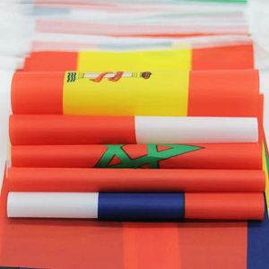 Flagnshow Custom 32 Países Cadena Bandera Bunting Banderín Banner 33 Pies (10 M) 32 Banderas de cuerda - Product Image 6
