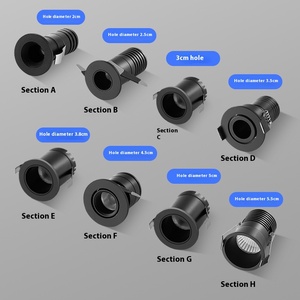 LED gömme küçük delik Mini Modern basit derin parlama önleyici iç mekan aydınlatması yüksek parlaklık yüksek kaliteli küçük spot - Product Image 4
