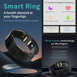 R02-2 Medical Grade Heart Rate <strong>Sensor</strong> Ti4403 Health Care Sleep Fitness Monitoring Smart Ring for IOS Android Smart Ring - Product Image 2
