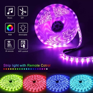 12V SMD 5050 RGB Smart striscia di illuminazione a LED controllata da App 32,8 piedi 10m striscia di fune leggera sveglia facile da installare - Product Image 2