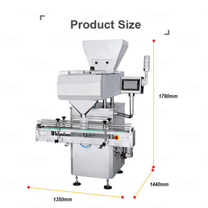 Contador de aperitivos VTOPS Candy con dos etapas y 8 pistas para máquina de llenado de conteo de gránulos de botella - Product Image 3