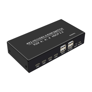 Factory Price 4x1 HD/USB2.0 <strong>KVM</strong> <strong>SWITCH</strong> for Desktop Keyboard Printer