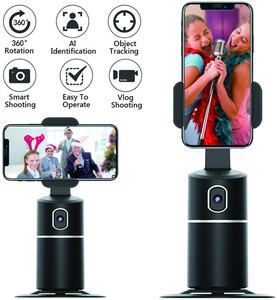 Soporte de seguimiento facial automático y plegable, palo de selfi inteligente, giratorio al 360, soporte para teléfono móvil