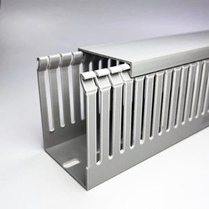 80*60mm PVC Fire Rated <strong>Trunking</strong> Narrow Tooth PVC Cable Management <strong>Trunking</strong> <strong>Low</strong> Smoke Cable <strong>Trunking</strong> - Product Image 2