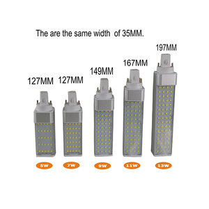PLL หลอดไฟ LED 360องศาหมุนได้,ไฟ LED ฐาน LED ปลั๊กแนวนอน5W 7W 9W 11W 12W 13W G23 GX23 G24 GX24 4pin 2pin PL หลอดไฟ LED - Product Image 3