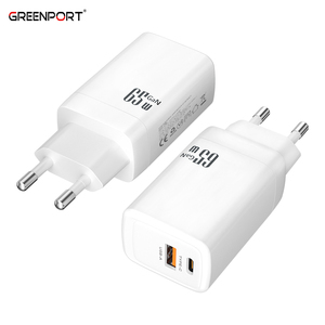 Cargador GaN de 65W, adaptador de corriente de carga rápida PD, Cargador USB C, certificado CE FCC RoHS, cargadores USB universales multifunción - Product Image 1