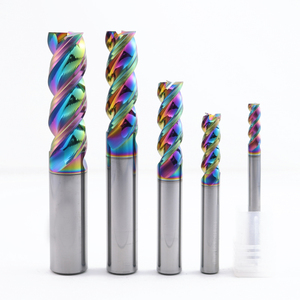 胶带涂层硬质合金刀具耐磨铣刀数控加工套装，用于加工铝材料 - Product Image 2