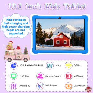 신제품 베스트셀러 HD 듀얼 카메라 10.1인치 3GB RAM 키즈 태블릿 부모 통제 기능 4000mAh 안드로이드 12 MTK 옥타 코어 듀얼 SIM - Product Image 6
