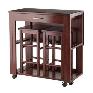 ชุดเฟอร์นิเจอร์บ้าน3ชิ้นทันสมัย dB Fremont ไม้ MDF ดีไซน์ประหยัดพื้นที่ทำจากโลหะ - Product Image 2