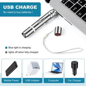 Cat Toy Laser Pointer mit 5 einstellbaren Mustern USB Recharge Laser Long Range und 3 Modi Training Chaser Interaktives Spielzeug - Product Image 4