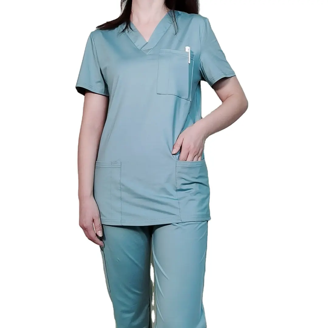 Uniformes tissées et personnalisées de haute qualité, combinaisons d'hôpital et d'hôpital médicale, ensemble d'uniformes de Salon de beauté pour femmes,