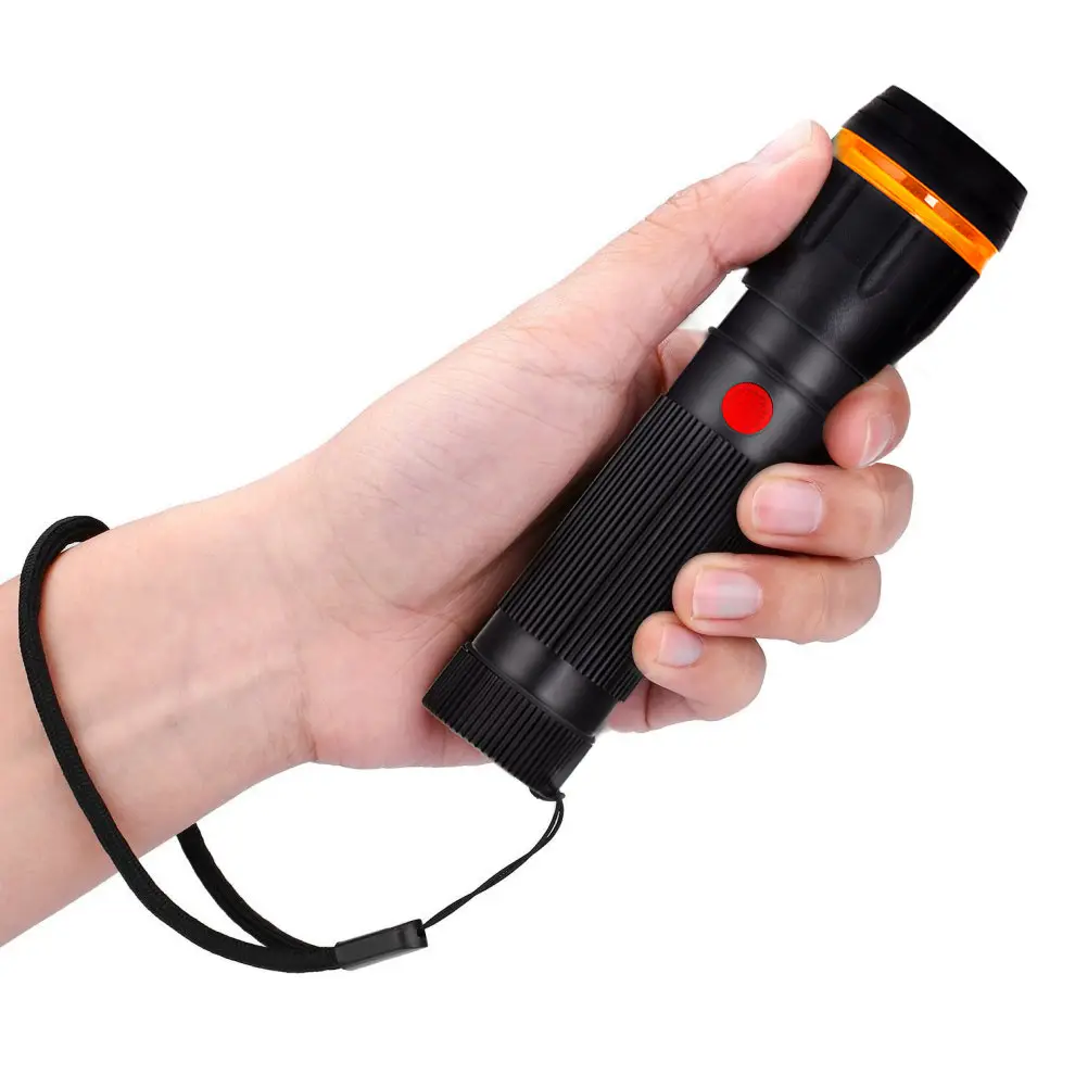 LOHAS Mini linterna foco ajustable Zoomable 2 modos AAA pilas LED portátil antorchas de bolsillo para camping, senderismo