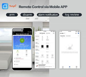 Suite de sistema de alarma de seguridad inalámbrica inteligente Panel de sistema de alarma WiFi inteligente Sistema DE SEGURIDAD GSM Tuya con control de aplicación