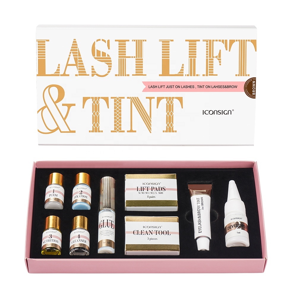 Kit 6 lash lift et kit teinte-brun