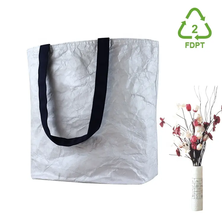 Oiso BSCI — sac fourre-tout léger et résistant à l'eau, écologique, durable et résistant à l'eau, sac de shopping dupont tyvek pour cadeau, réutilisable