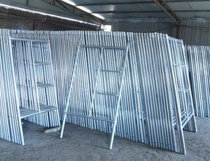 Easy to Install <strong>Movable</strong> Construction Ladder <strong>Frame</strong> <strong>Scaffolding</strong> System Galvanized <strong>Scaffolding</strong> - Product Image 5